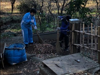 ふるさとの森整備：水泳部